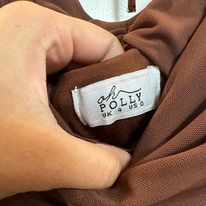 Oh Polly Brown Mini Dress